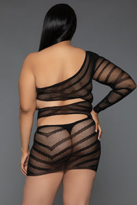 BeWicked Everything You Want One Shoulder Minidress Bodystocking