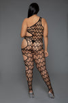 BeWicked In Your Dreams Bodystocking Web Fishnet Black