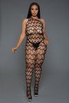 BeWicked In Your Dreams Bodystocking Web Fishnet Black