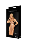 Coquette Pleasure Collection Bronze Open Harness Teddy Rose Gold Chains Set-Rebel Romance