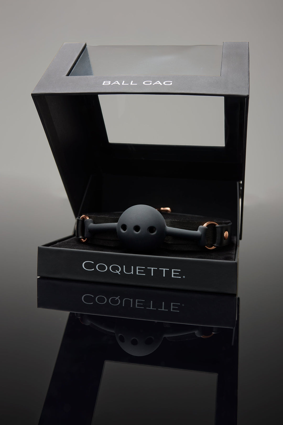 Coquette Pleasure Collection Ball Face Piece Accessory - Rose Gold