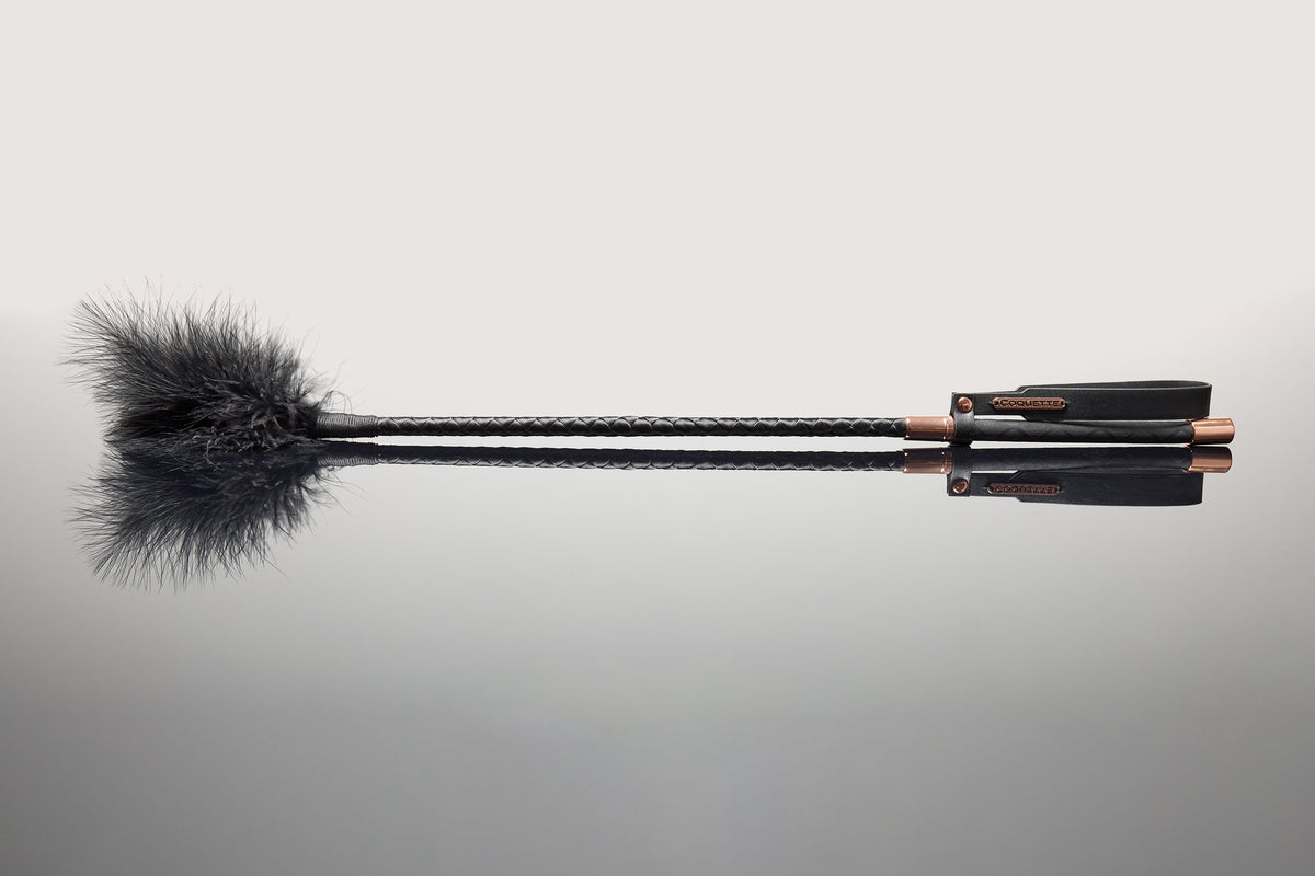 Coquette Pleasure Collection Feather Tickler Black-Rebel Romance