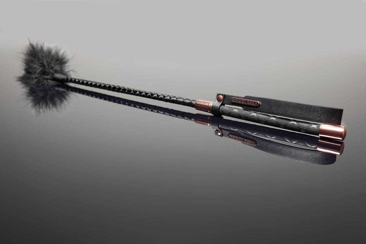 Coquette Pleasure Collection Feather Tickler Black-Rebel Romance