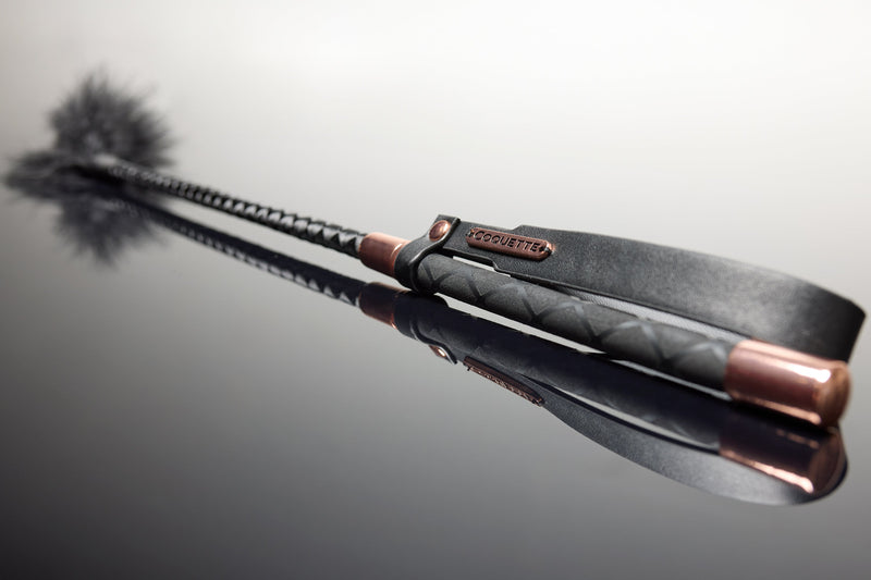 Coquette Pleasure Collection Feather Tickler Black-Rebel Romance