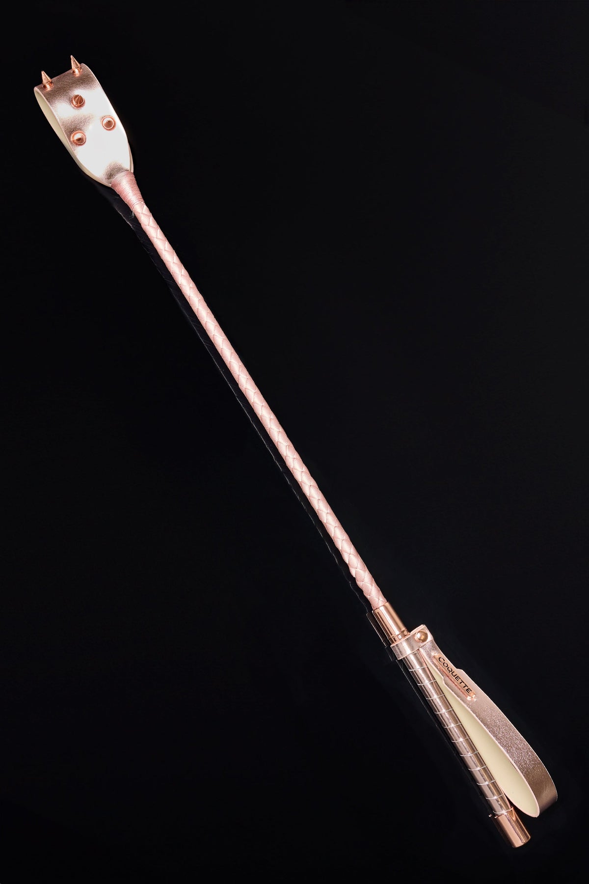 Coquette Pleasure Collection Metal Spike Detail Crop - Rose Gold-Rebel Romance