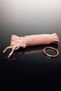 Coquette Pleasure Collection Silky Smooth Rope - Rose Gold-Rebel Romance