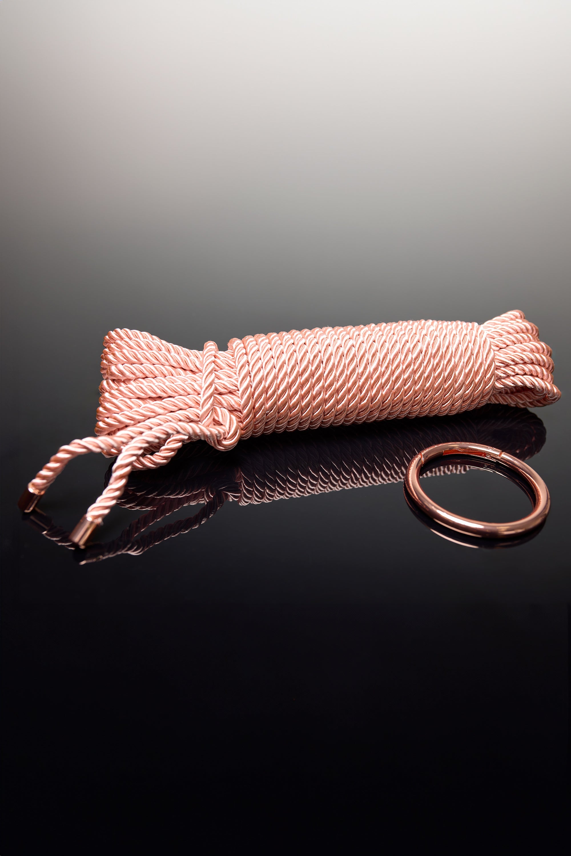 Coquette Pleasure Collection Silky Smooth Rope - Rose Gold-Rebel Romance