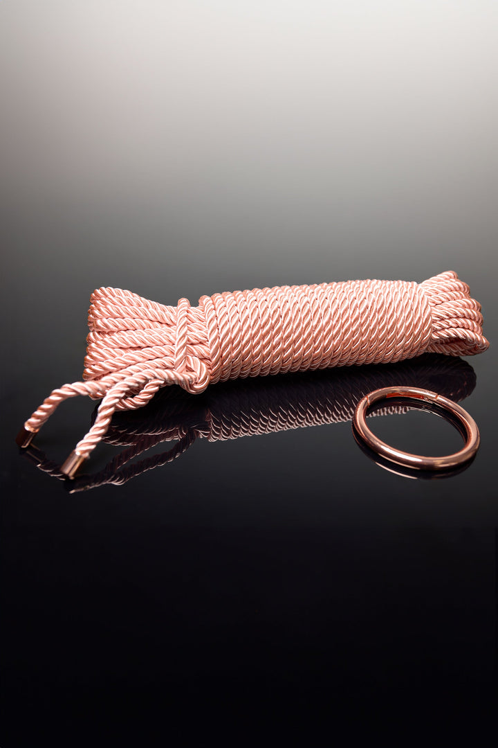 Coquette Pleasure Collection Silky Smooth Rope - Rose Gold
