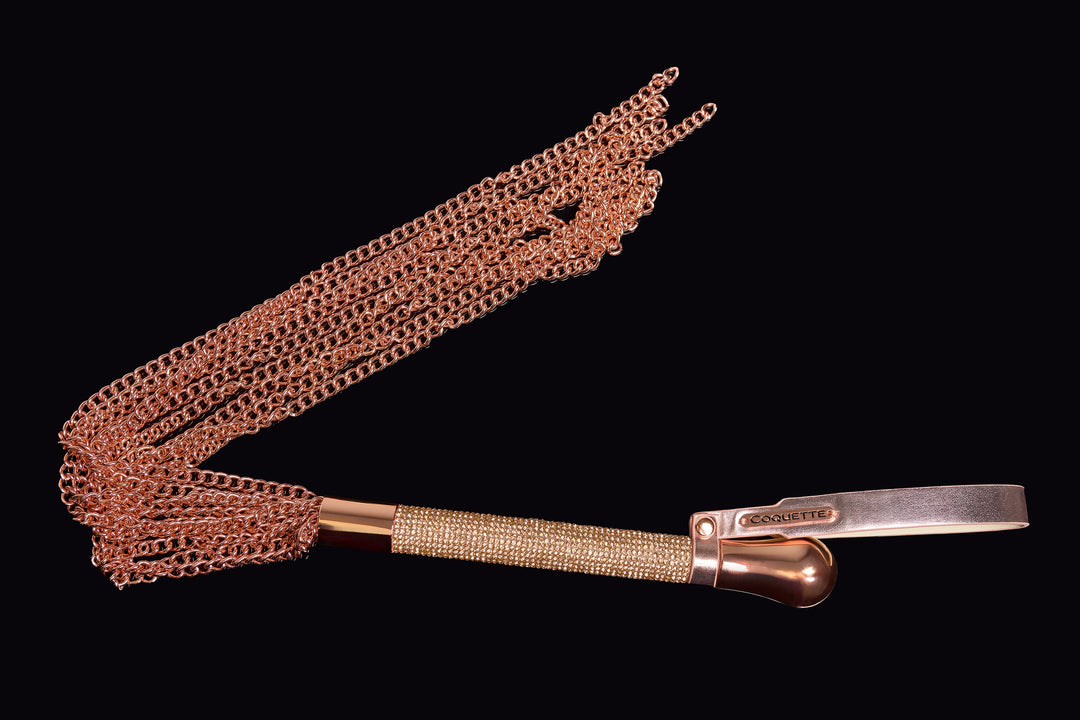 Coquette Pleasure Collection Chain Whip Accessory - Rose Gold