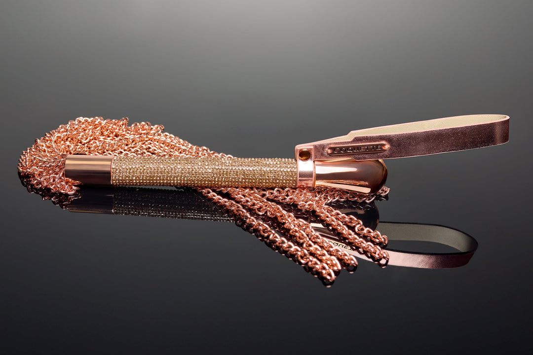 Coquette Pleasure Collection Chain Whip Accessory - Rose Gold-Rebel Romance