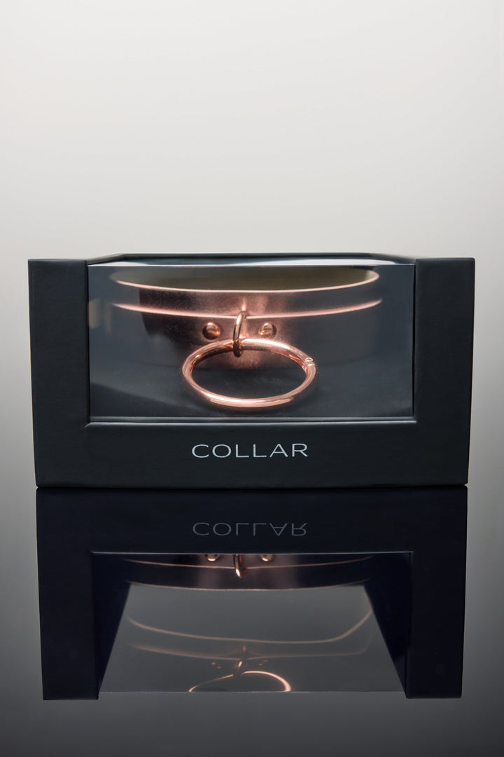 Coquette Pleasure Collection Adjustable Collar - Rose Gold-Rebel Romance