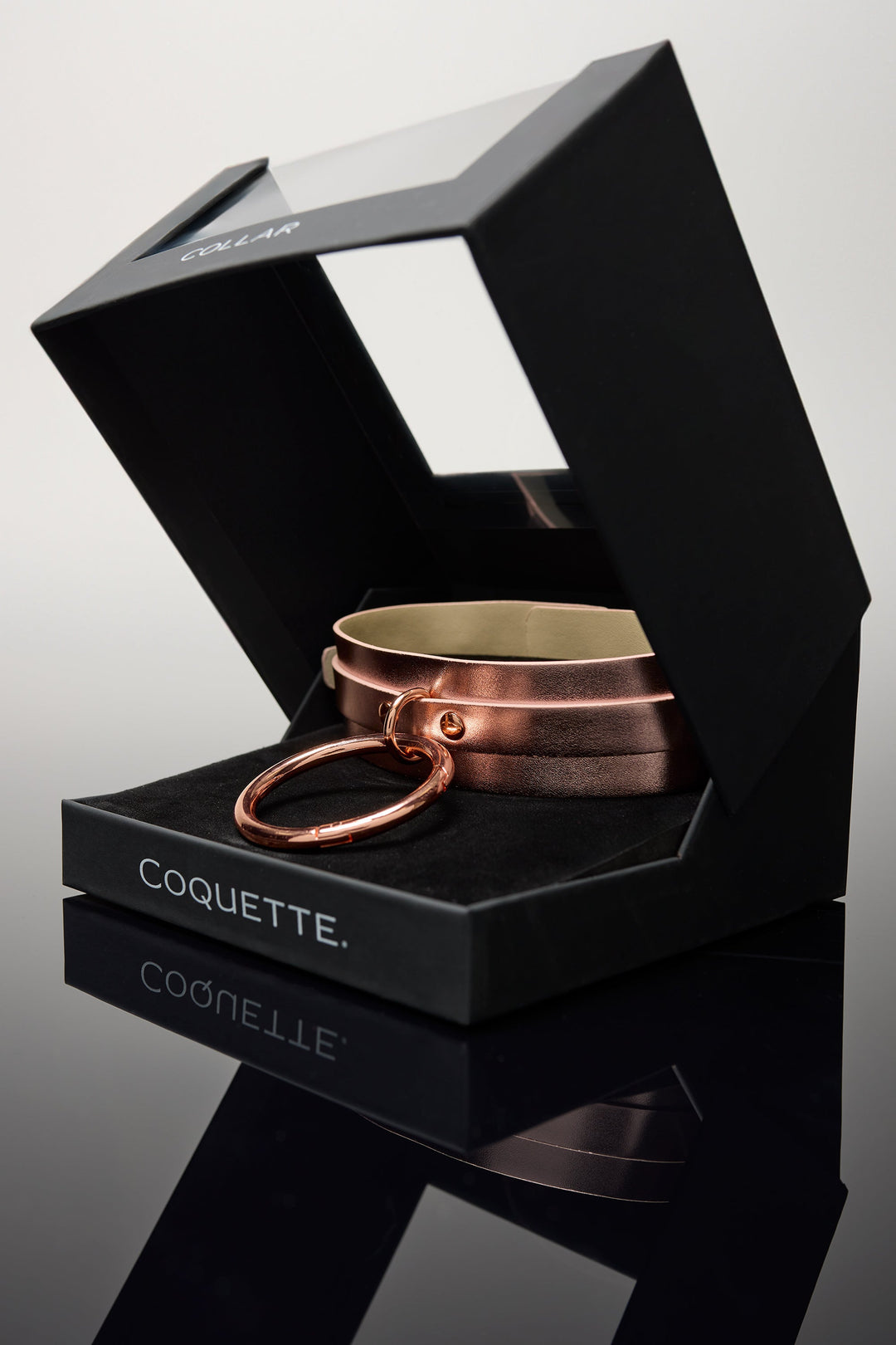 Coquette Pleasure Collection Adjustable Collar - Rose Gold-Rebel Romance