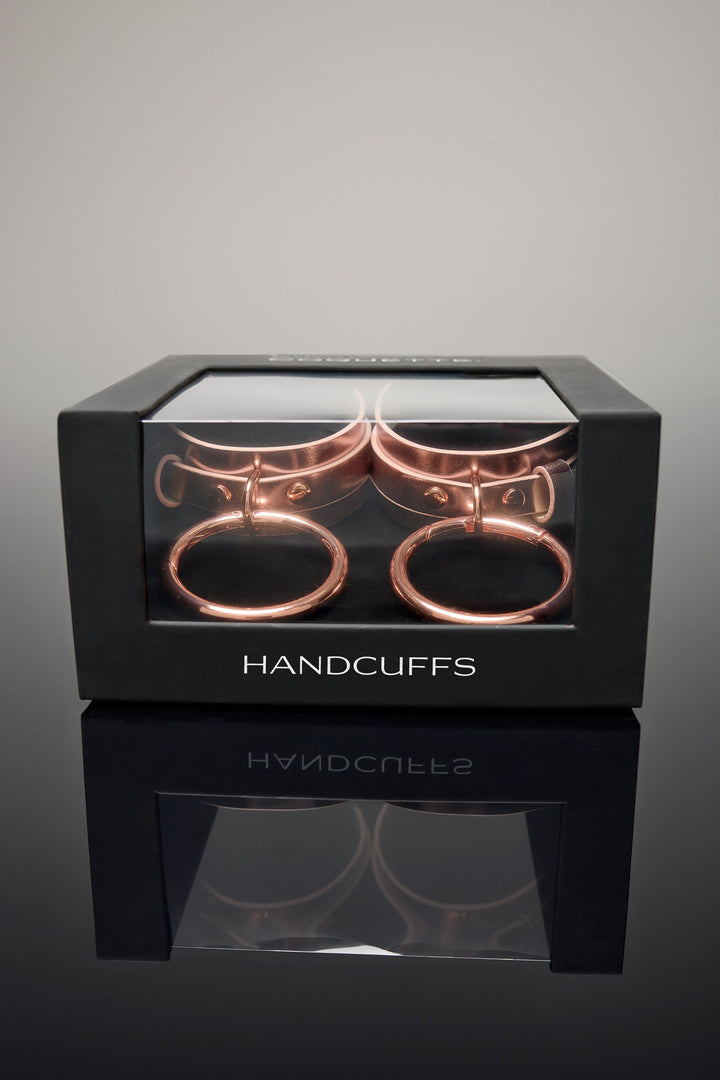 Coquette Pleasure Collection Wrist Cuffs - Rose Gold-Rebel Romance