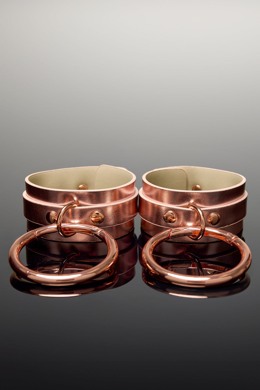 Coquette Pleasure Collection Wrist Cuffs - Rose Gold-Rebel Romance