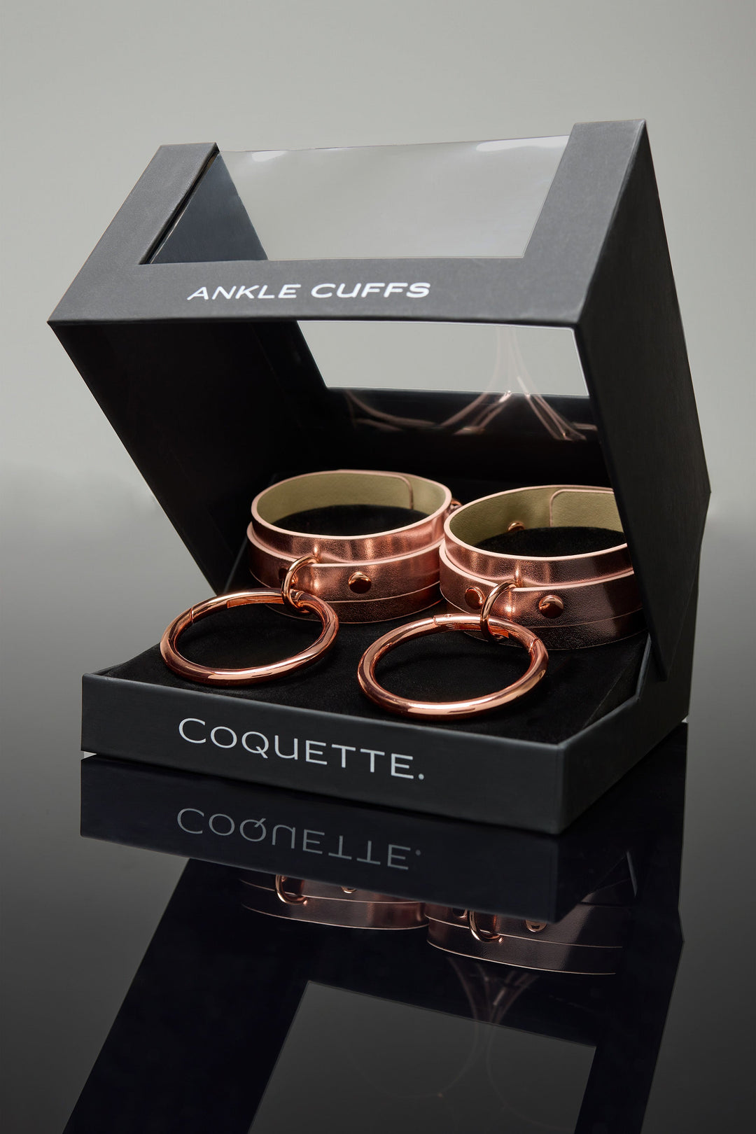 Coquette Pleasure Collection Ankle Cuffs - Rose Gold-Rebel Romance