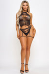 Melody Bodystocking Set Black