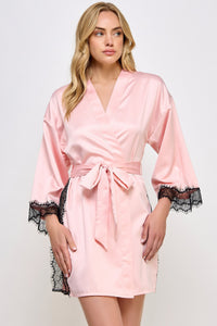 BeWicked Satin & Lace Isadora Robe