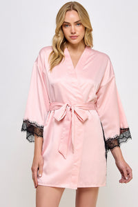 BeWicked Satin & Lace Isadora Robe
