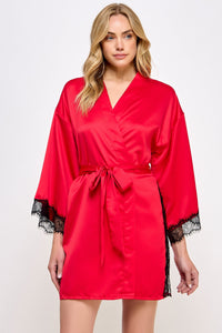 BeWicked Satin & Lace Isadora Robe