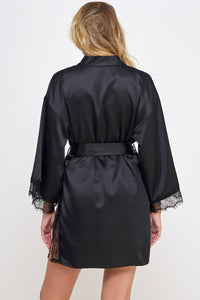 BeWicked Satin & Lace Isadora Robe
