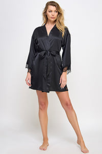 BeWicked Satin & Lace Isadora Robe