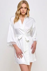 BeWicked Satin & Lace Isadora Robe