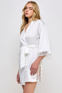 BeWicked Satin & Lace Isadora Robe
