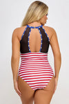 Susan One Piece Swimsuit American Flag USA Patriotic
