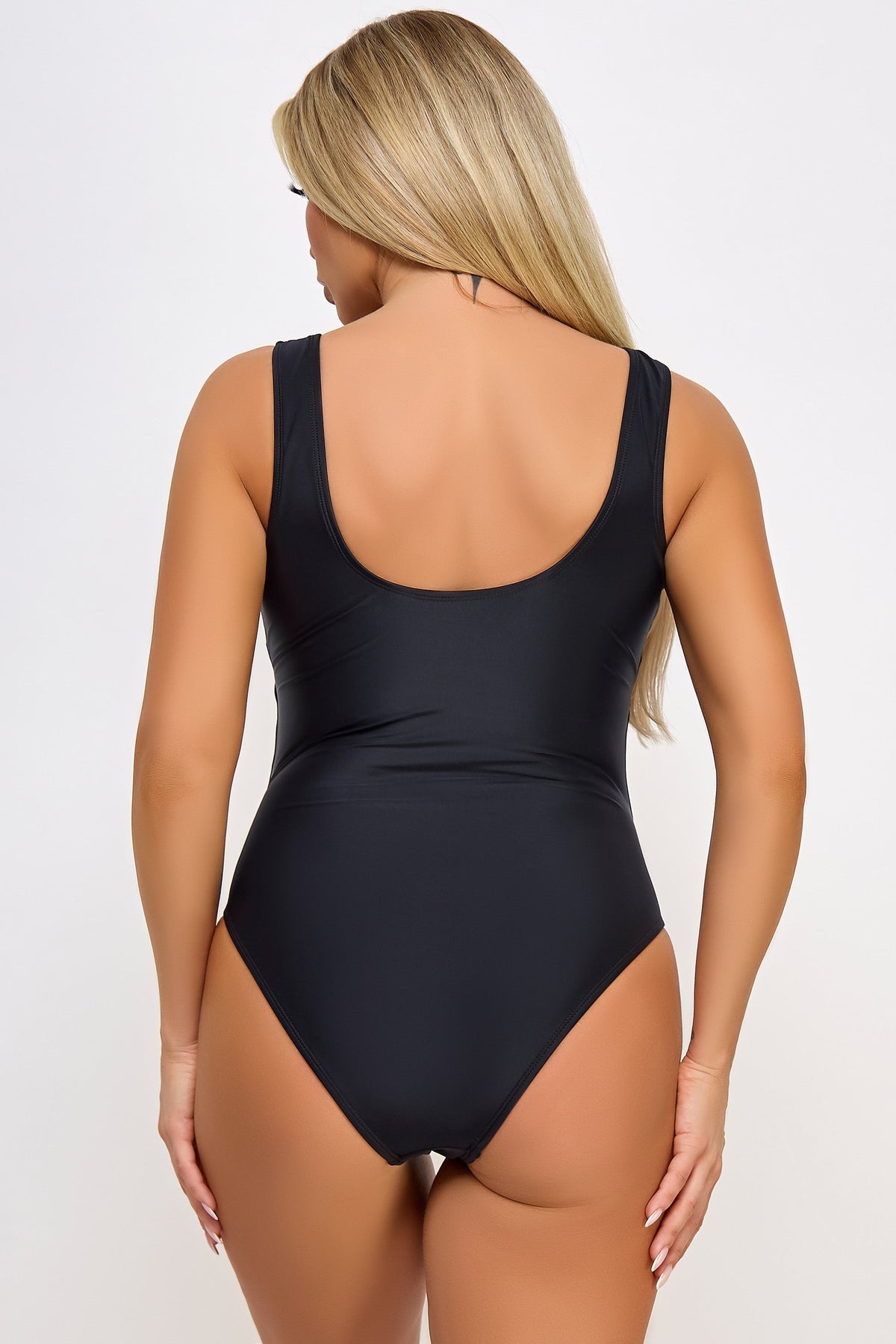BeWicked Swimwear Valery Swimsuit Padded Modern Lace Up Black