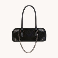 HAMMITT Meredith Sml Noir Diamond Suede/Gunmetal