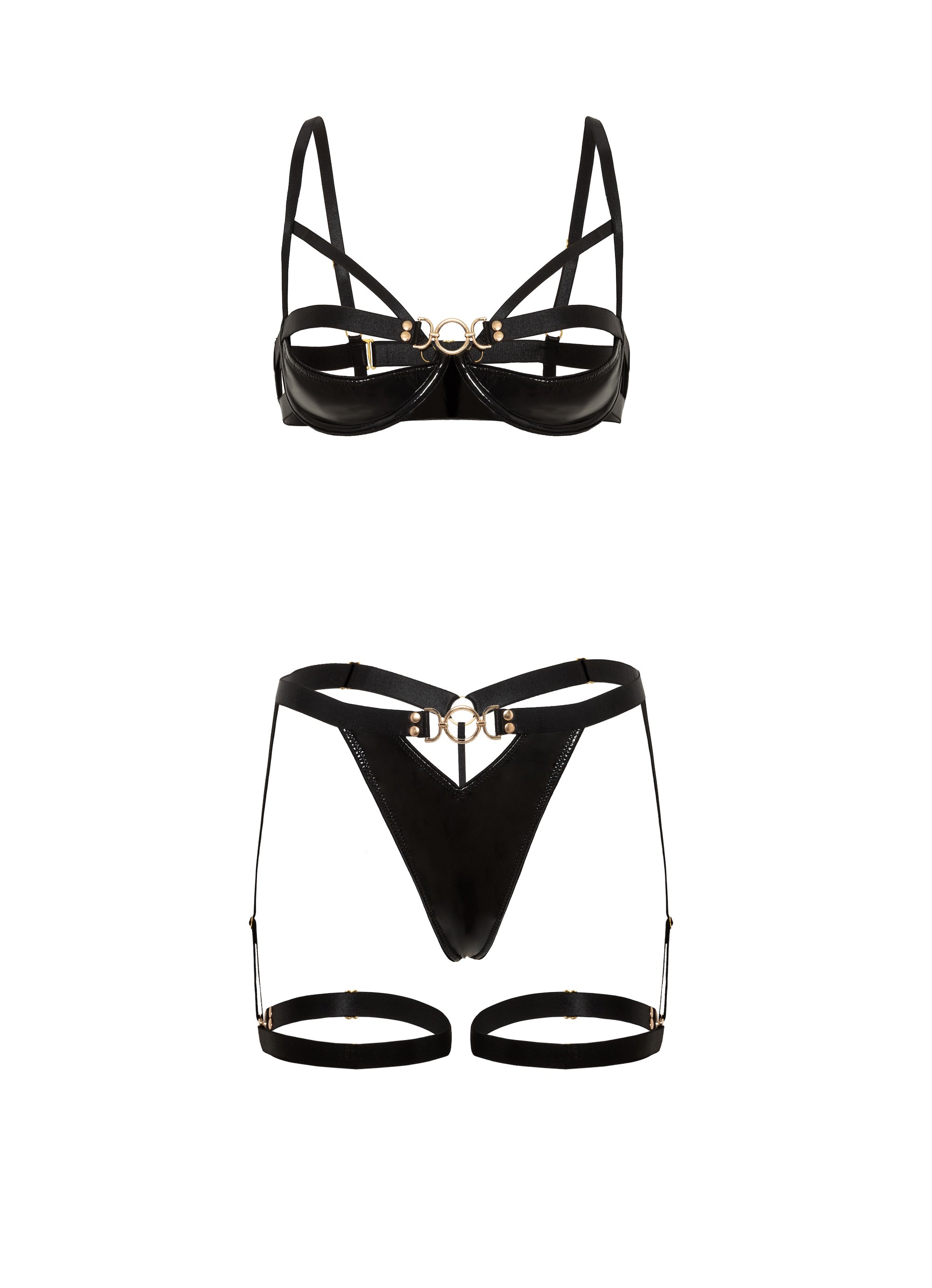 Please Me Open Cups Bra Set