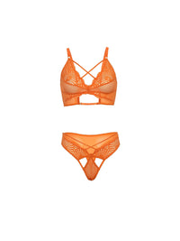 Amina Lace Bra Set Dragon Fire
