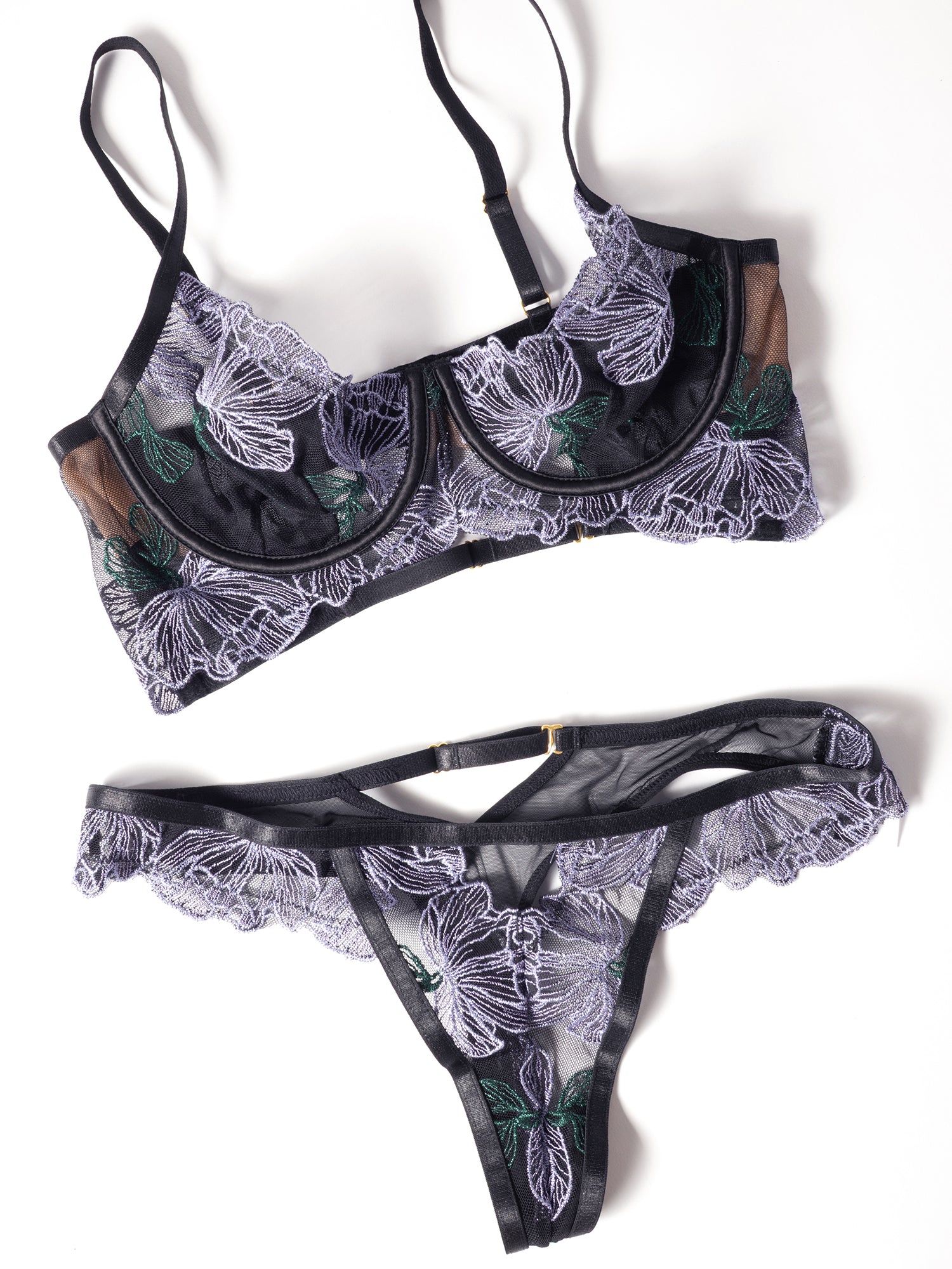 Oh La La Cheri Jenna Embroidery Bra Set