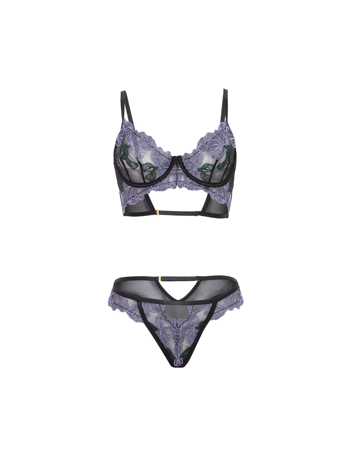 Jenna Embroidery Bra Set