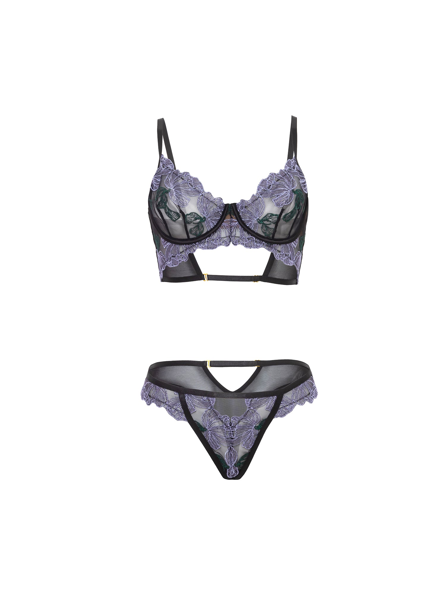 Oh La La Cheri Jenna Embroidery Bra Set
