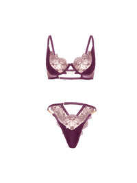 Loretta Embroidery Bra Set