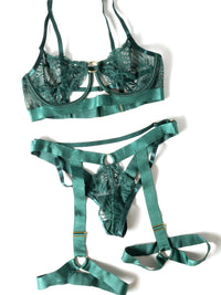 Darlene Open Cups Bra Set