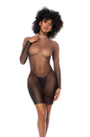 Mapale Sheer Look Ombre Long Sleeved Dress Midnight Shadow Print-Rebel Romance