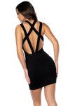 Mapale Show Off Dress Open Back Black-Rebel Romance