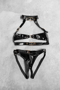 Feisty Buckle Bra Set