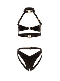 Feisty Buckle Bra Set