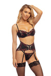 Esmeralda Gartered Bra Set