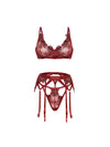 Nina Gartered Bra Set