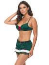 Holiday Elfina Christmas Bra & Skirt Set