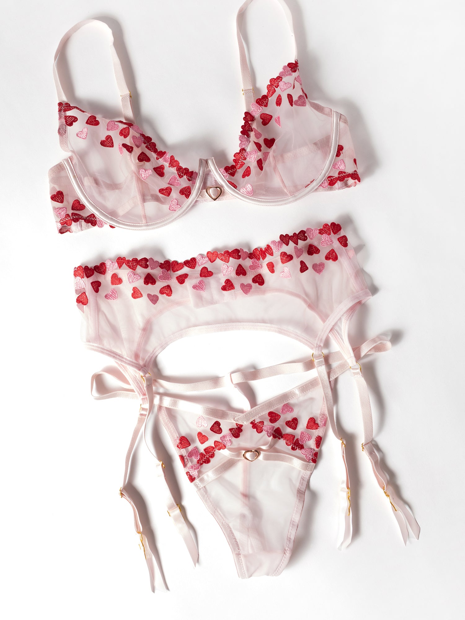 Oh La La Cheri Sweety Garter Bra Set