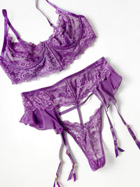 Harmony Ruffles Lace Bra Set