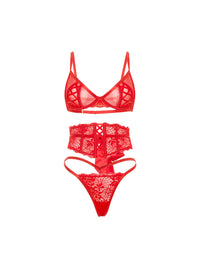 Brielle Lace-up Bra Set
