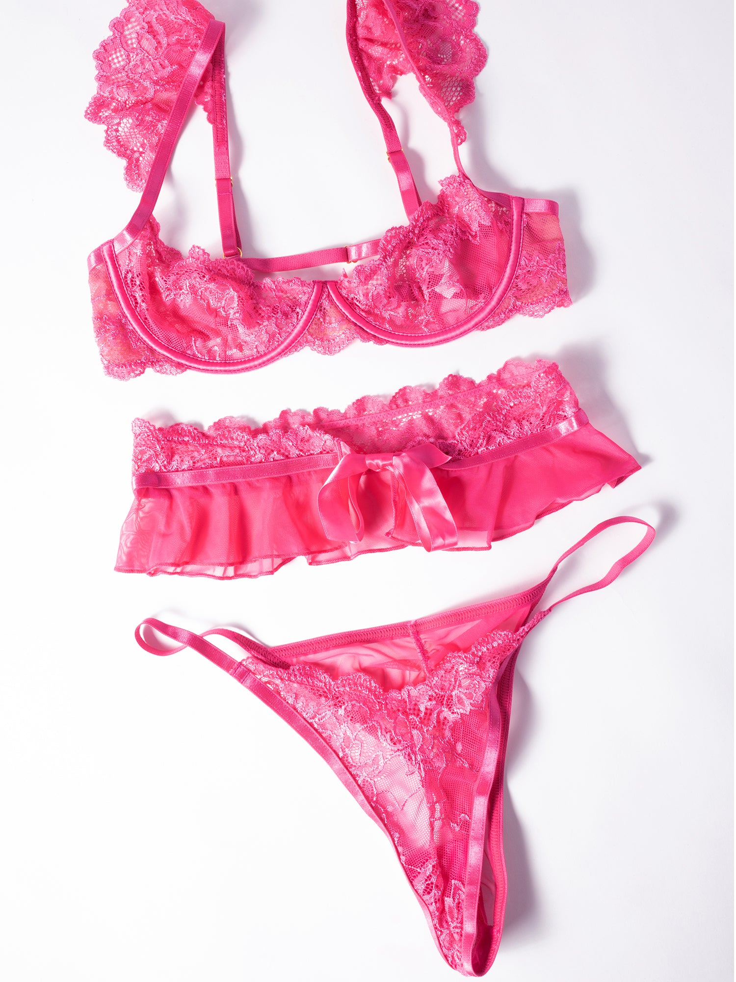 Myra Lace Demi Bra Set