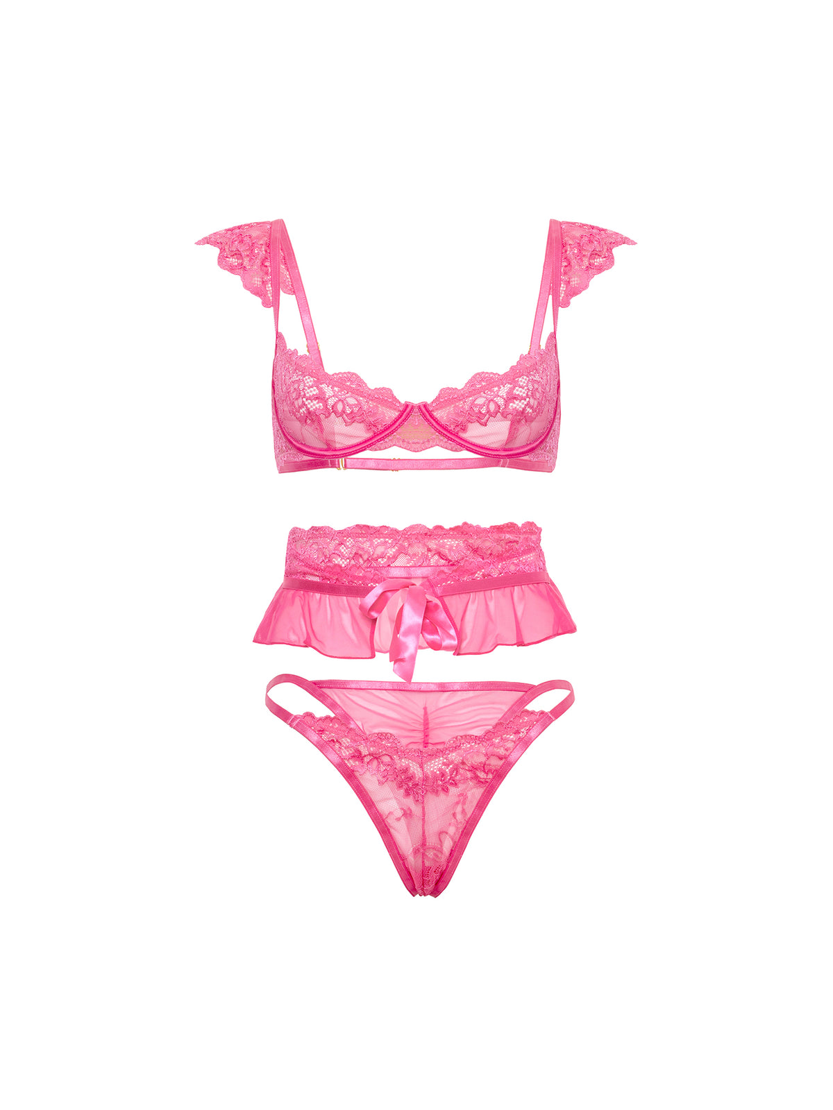 Myra Lace Demi Bra Set