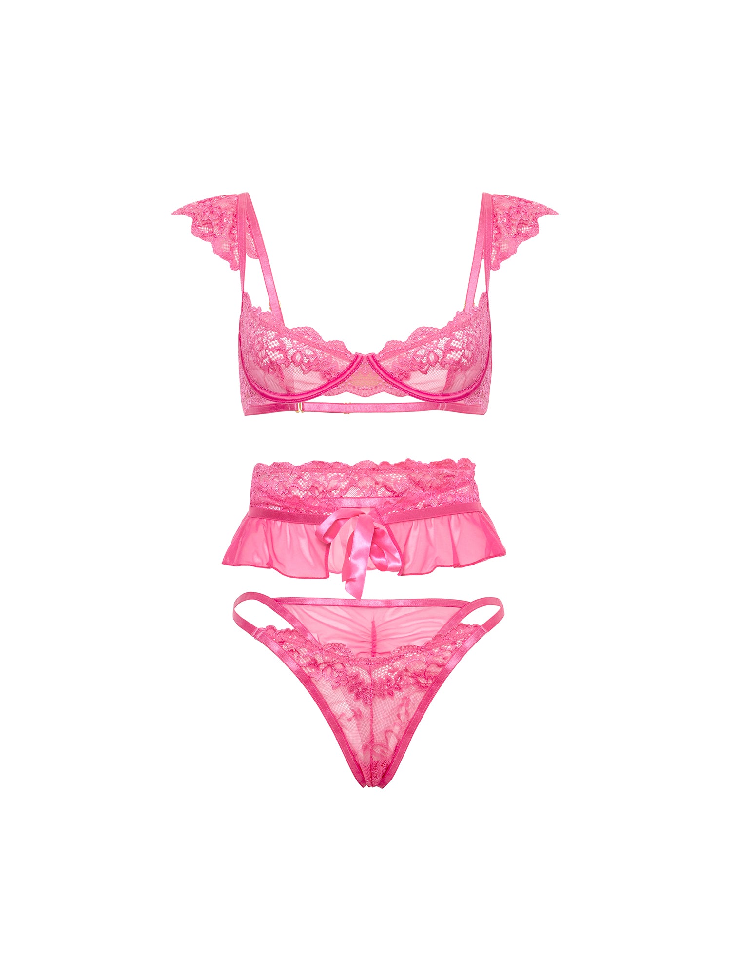 Myra Lace Demi Bra Set